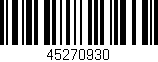 Código de barras (EAN, GTIN, SKU, ISBN): '45270930'