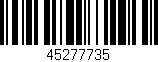 Código de barras (EAN, GTIN, SKU, ISBN): '45277735'
