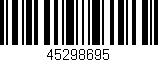 Código de barras (EAN, GTIN, SKU, ISBN): '45298695'