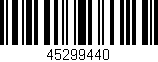 Código de barras (EAN, GTIN, SKU, ISBN): '45299440'