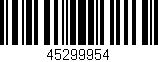 Código de barras (EAN, GTIN, SKU, ISBN): '45299954'