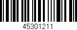 Código de barras (EAN, GTIN, SKU, ISBN): '45301211'