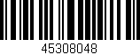 Código de barras (EAN, GTIN, SKU, ISBN): '45308048'