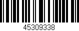 Código de barras (EAN, GTIN, SKU, ISBN): '45309338'