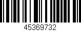 Código de barras (EAN, GTIN, SKU, ISBN): '45369732'