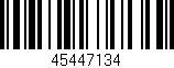Código de barras (EAN, GTIN, SKU, ISBN): '45447134'
