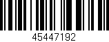 Código de barras (EAN, GTIN, SKU, ISBN): '45447192'