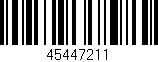 Código de barras (EAN, GTIN, SKU, ISBN): '45447211'