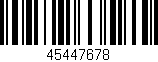 Código de barras (EAN, GTIN, SKU, ISBN): '45447678'