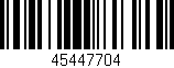 Código de barras (EAN, GTIN, SKU, ISBN): '45447704'