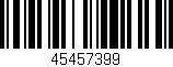 Código de barras (EAN, GTIN, SKU, ISBN): '45457399'