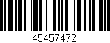 Código de barras (EAN, GTIN, SKU, ISBN): '45457472'