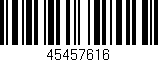 Código de barras (EAN, GTIN, SKU, ISBN): '45457616'
