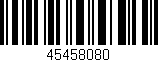 Código de barras (EAN, GTIN, SKU, ISBN): '45458080'