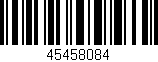 Código de barras (EAN, GTIN, SKU, ISBN): '45458084'