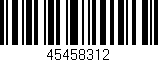 Código de barras (EAN, GTIN, SKU, ISBN): '45458312'