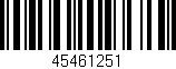 Código de barras (EAN, GTIN, SKU, ISBN): '45461251'