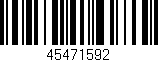 Código de barras (EAN, GTIN, SKU, ISBN): '45471592'