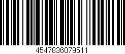 Código de barras (EAN, GTIN, SKU, ISBN): '4547836079511'