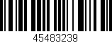 Código de barras (EAN, GTIN, SKU, ISBN): '45483239'