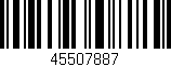 Código de barras (EAN, GTIN, SKU, ISBN): '45507887'
