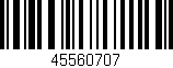 Código de barras (EAN, GTIN, SKU, ISBN): '45560707'