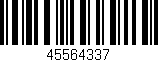 Código de barras (EAN, GTIN, SKU, ISBN): '45564337'