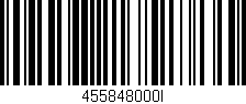 Código de barras (EAN, GTIN, SKU, ISBN): '455848000I'