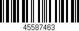 Código de barras (EAN, GTIN, SKU, ISBN): '45587463'