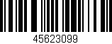 Código de barras (EAN, GTIN, SKU, ISBN): '45623099'