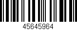 Código de barras (EAN, GTIN, SKU, ISBN): '45645964'