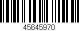 Código de barras (EAN, GTIN, SKU, ISBN): '45645970'