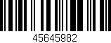Código de barras (EAN, GTIN, SKU, ISBN): '45645982'