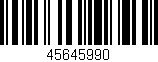 Código de barras (EAN, GTIN, SKU, ISBN): '45645990'