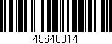 Código de barras (EAN, GTIN, SKU, ISBN): '45646014'