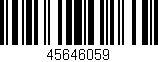 Código de barras (EAN, GTIN, SKU, ISBN): '45646059'