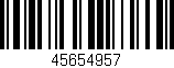 Código de barras (EAN, GTIN, SKU, ISBN): '45654957'