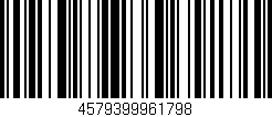 Código de barras (EAN, GTIN, SKU, ISBN): '4579399961798'