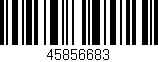 Código de barras (EAN, GTIN, SKU, ISBN): '45856683'