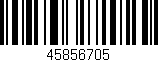 Código de barras (EAN, GTIN, SKU, ISBN): '45856705'