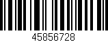 Código de barras (EAN, GTIN, SKU, ISBN): '45856728'