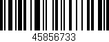 Código de barras (EAN, GTIN, SKU, ISBN): '45856733'