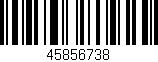 Código de barras (EAN, GTIN, SKU, ISBN): '45856738'