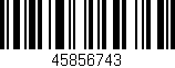 Código de barras (EAN, GTIN, SKU, ISBN): '45856743'