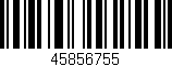 Código de barras (EAN, GTIN, SKU, ISBN): '45856755'