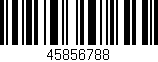 Código de barras (EAN, GTIN, SKU, ISBN): '45856788'