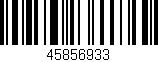 Código de barras (EAN, GTIN, SKU, ISBN): '45856933'