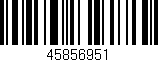 Código de barras (EAN, GTIN, SKU, ISBN): '45856951'
