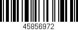 Código de barras (EAN, GTIN, SKU, ISBN): '45856972'