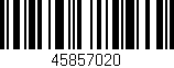 Código de barras (EAN, GTIN, SKU, ISBN): '45857020'